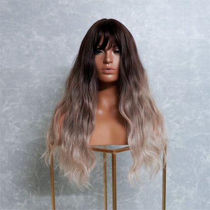 MILLY Brown Ombre Fringe Wig - Milk & Honey