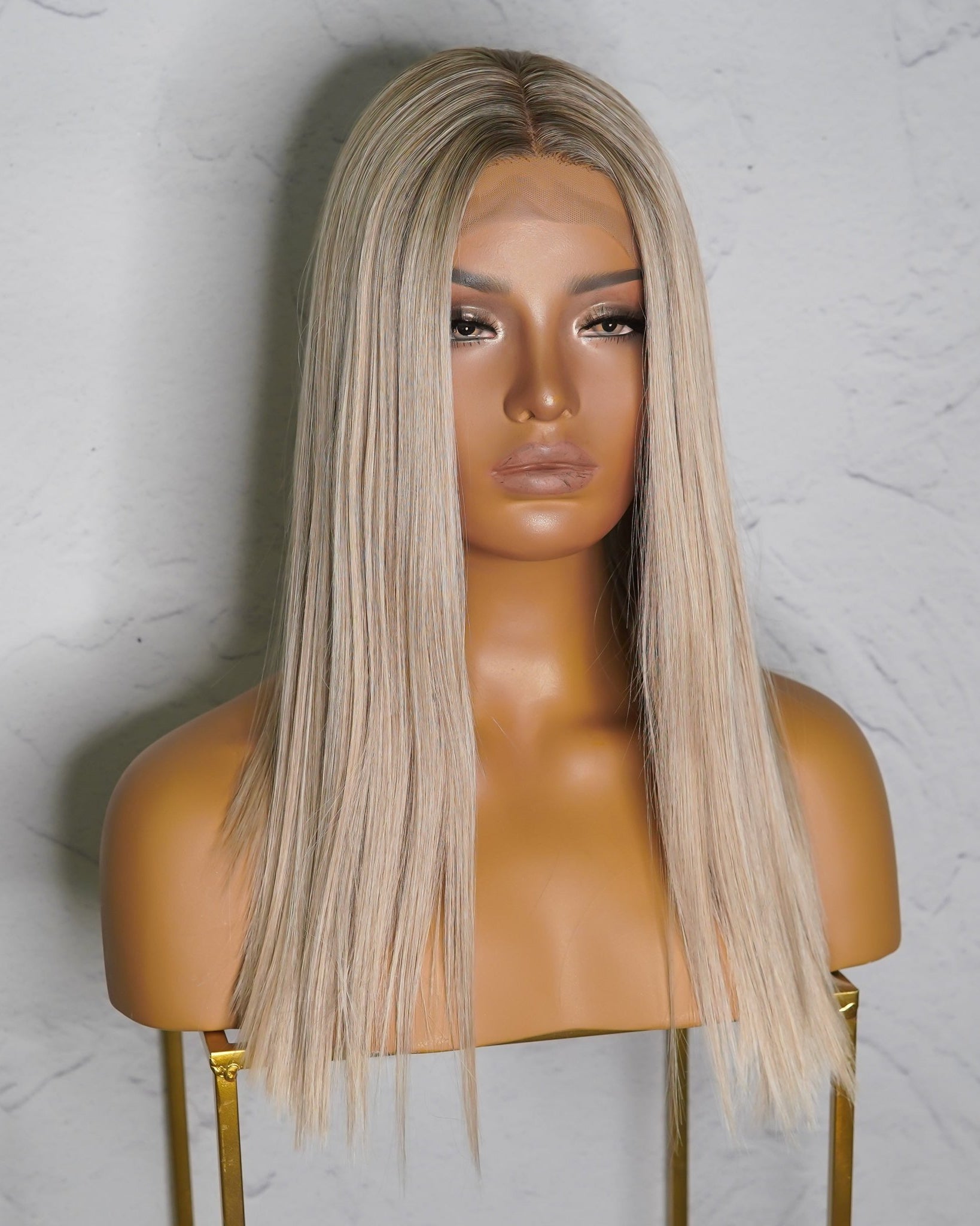 MISHKA Ombre Lace Front Wig - Milk & Honey