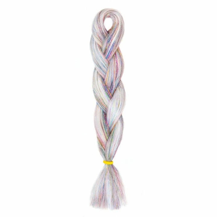 MIXED GLITTER BRAID HAIR 24" - Milk & Honey