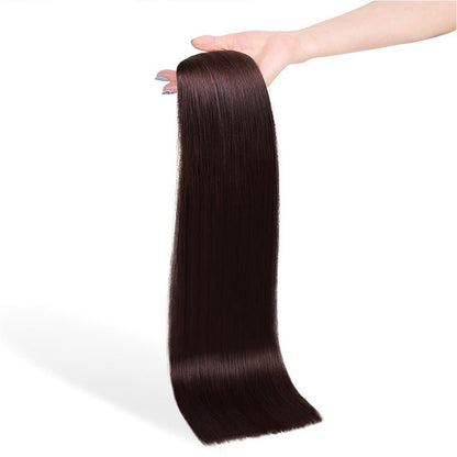 MOCHA shade 4 human hair clip-in hair extensions | Milk &amp; Honey Wigs