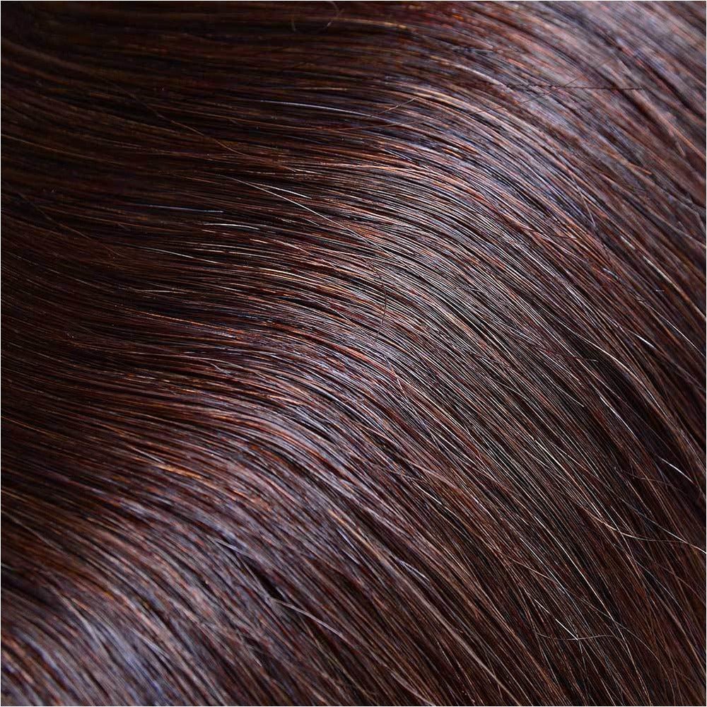 MOCHA shade 4 human hair clip-in hair extensions | Milk &amp; Honey Wigs