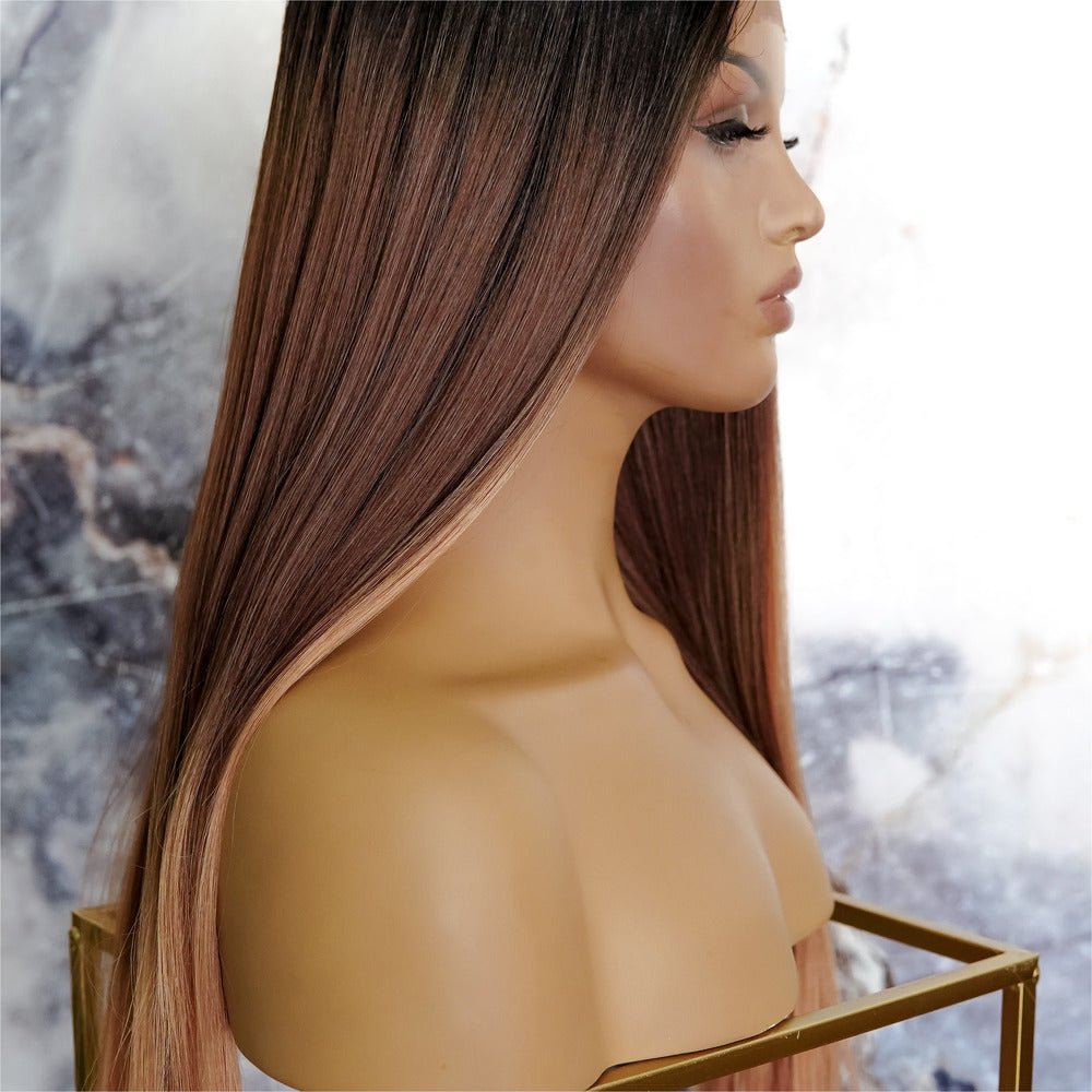 MOLLY Ombre 24" Lace Front Wig - Milk & Honey