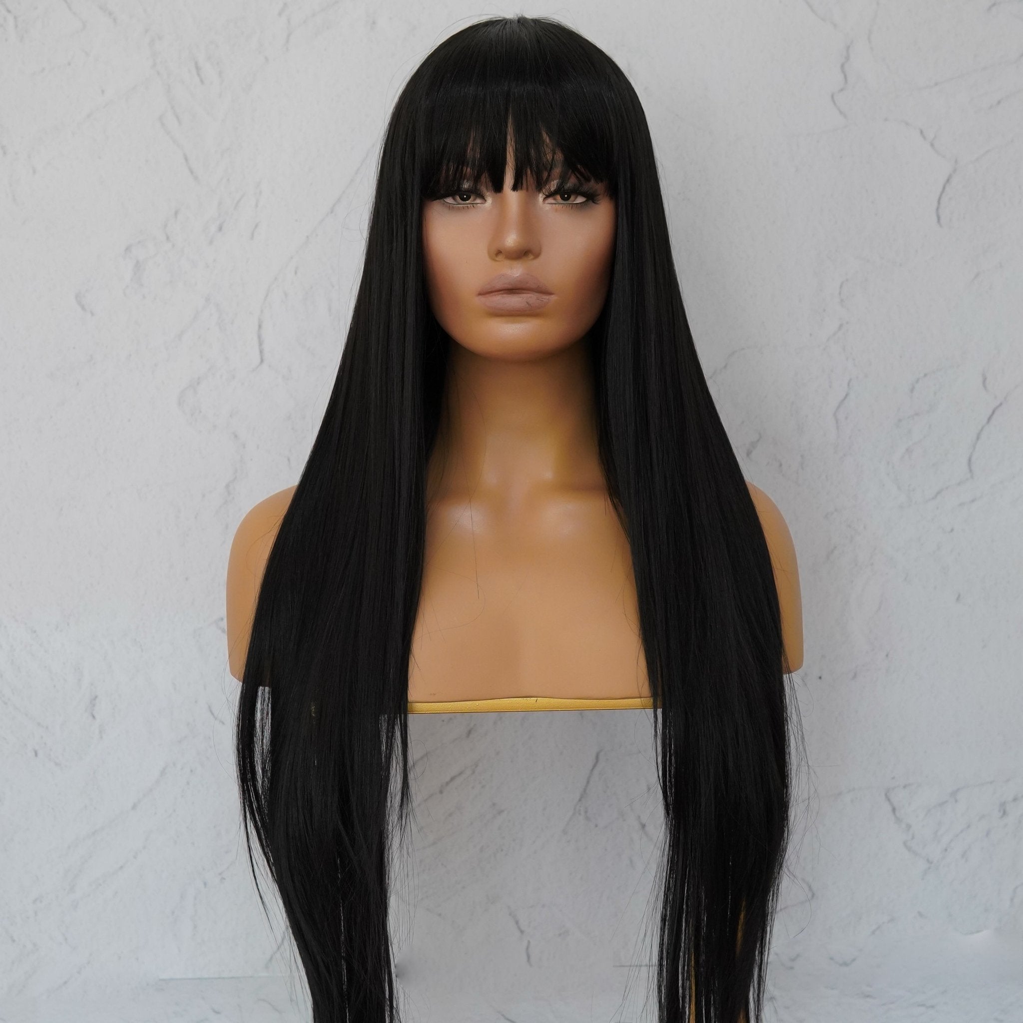 Afro wig with clearance fringe