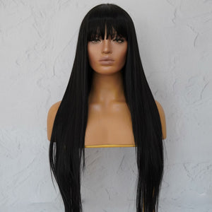 MONTANA Black Fringe Wig - Milk & Honey
