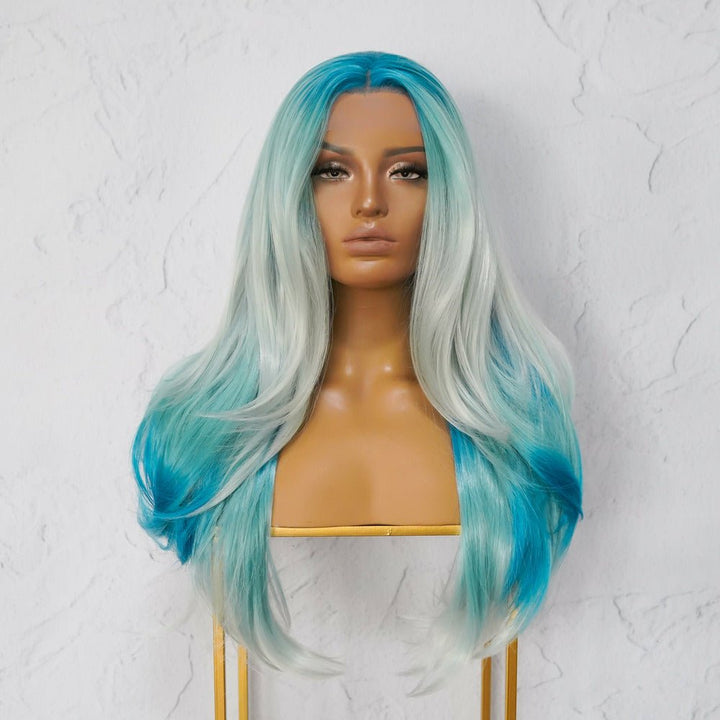 MYKONOS Ombre Blue Lace Front Wig - Milk & Honey