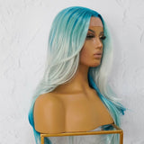 MYKONOS Ombre Blue Lace Front Wig - Milk & Honey