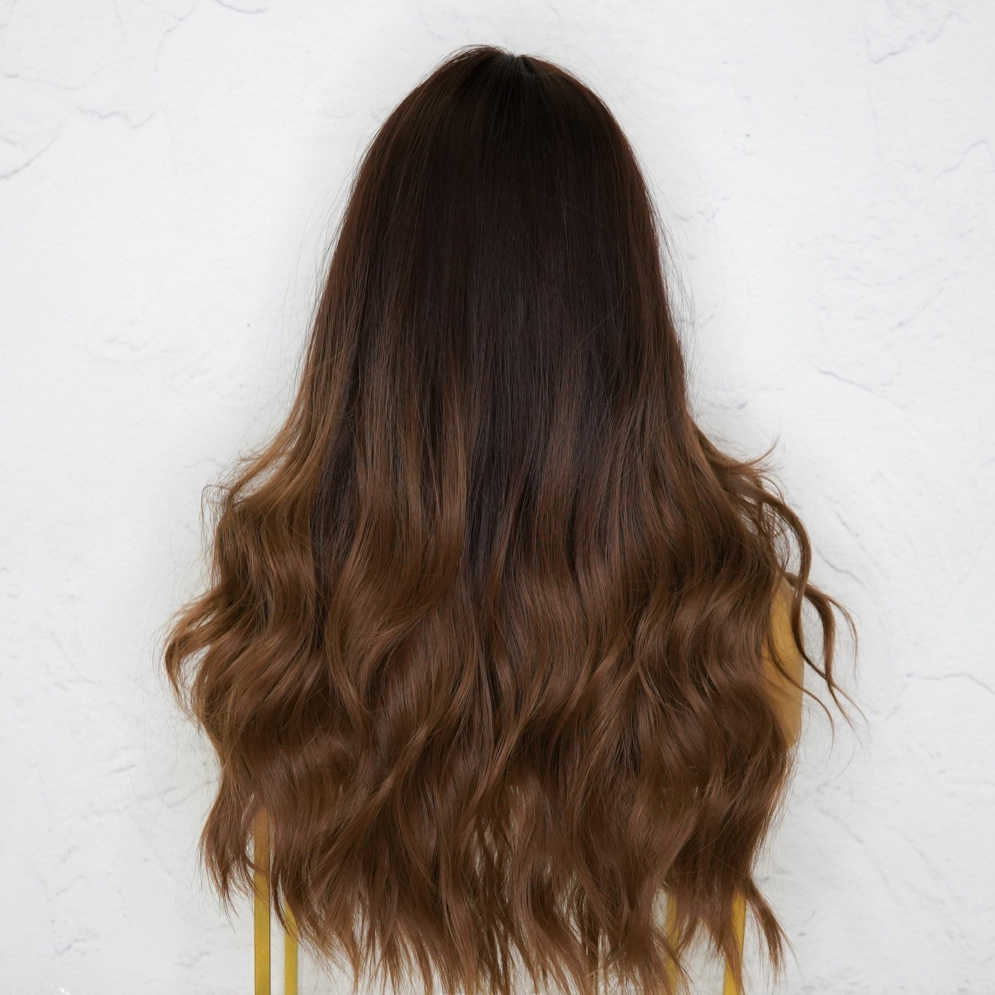 NADIA Dark Chocolate Ombre Lace Front Wig - Milk &amp; Honey Wigs