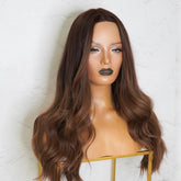 NADIA Dark Chocolate Ombre Lace Front Wig - Milk & Honey Wigs