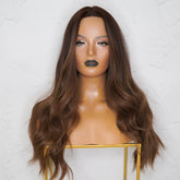 NADIA Dark Chocolate Ombre Lace Front Wig - Milk & Honey Wigs
