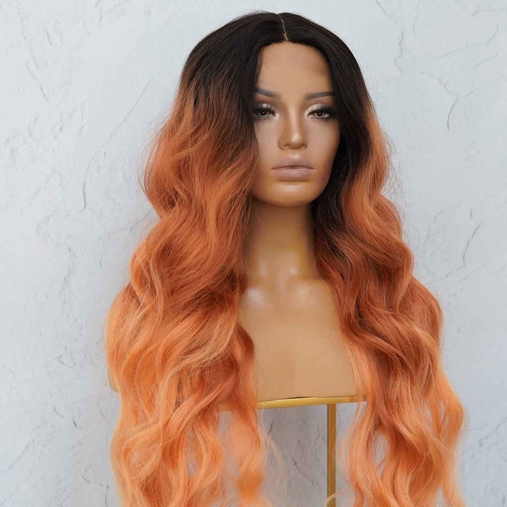 NERA Ombre Flame 30" Lace Front Wig - Milk & Honey