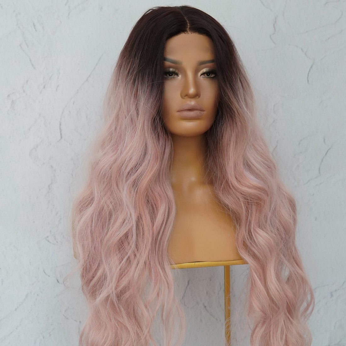 NERA Ombre Pink 30&quot; Lace Front Wig - Milk &amp; Honey Wigs