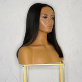 Nicole Black Human Hair Lace Front Wig - Milk & Honey Wigs