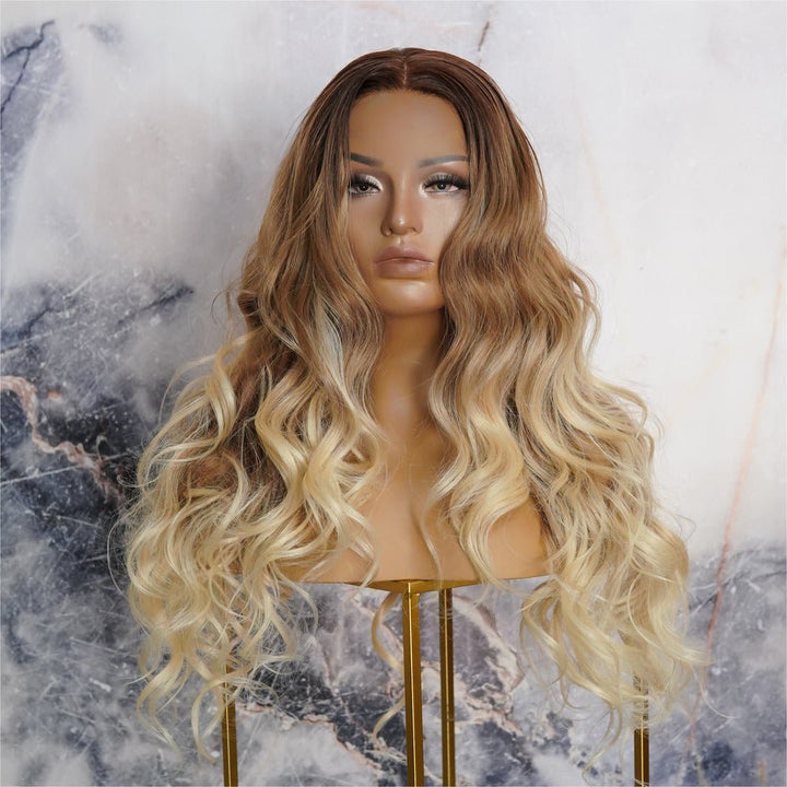 NIKKI OMBRE 30" Lace Front Wig - Milk & Honey