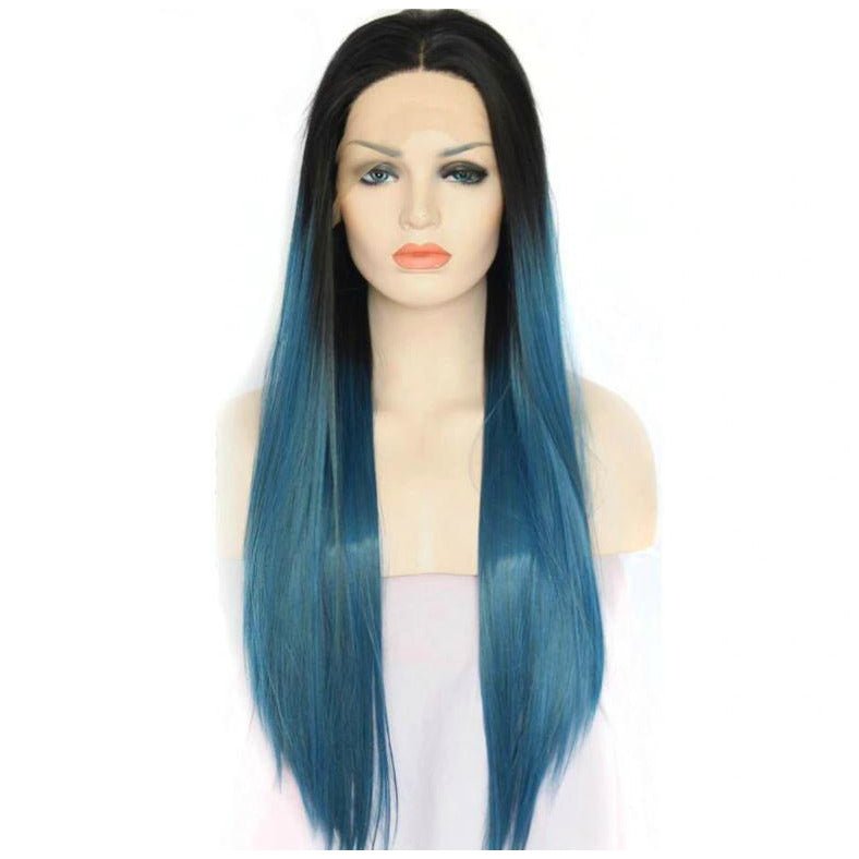 Ocean Girl Ombre Straight 24" Lace Front Wig - Milk & Honey