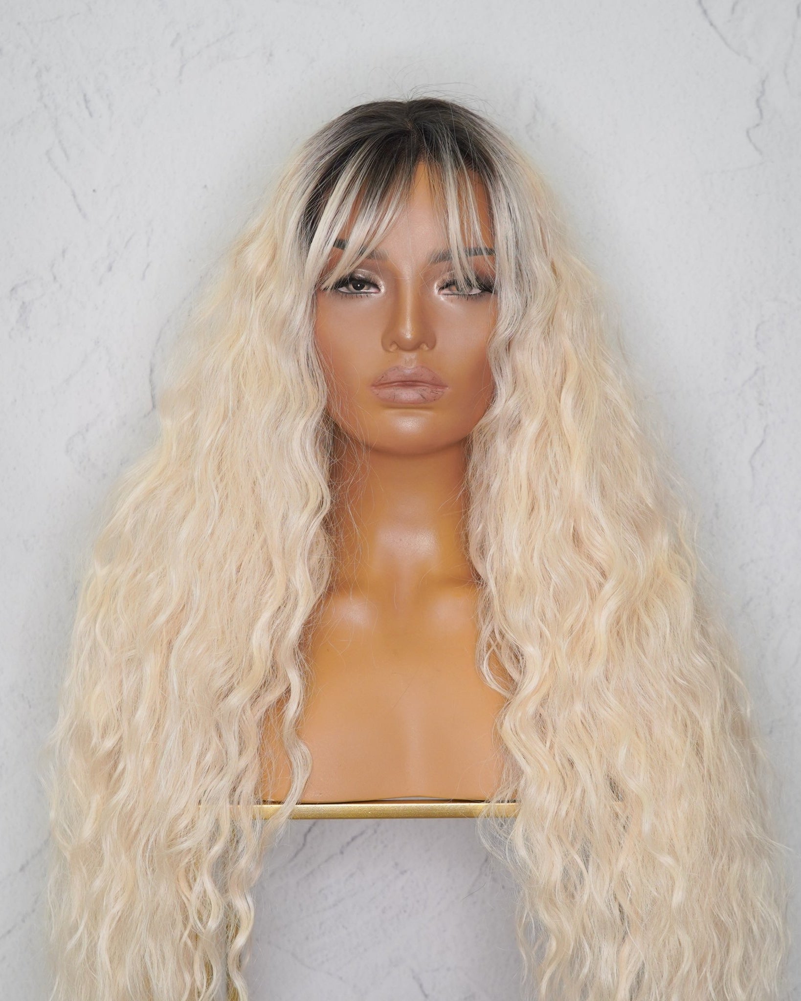 PAM Ombre Lace Front Wig ** SAMPLE WITH CUT LACE - Milk & Honey