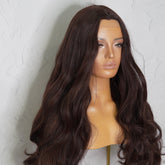 PAULA Dark Brown Lace Front Wig ** SAMPLE - Milk & Honey Wigs
