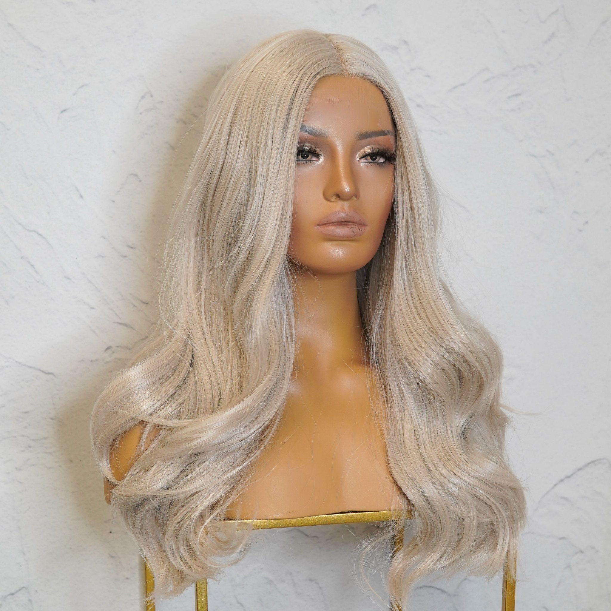 Pearl Blonde Lace Front Wig Milk Honey