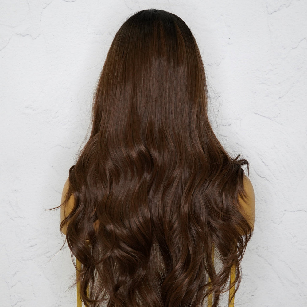 PETA Dark Brown Lace Front Wig - Milk & Honey