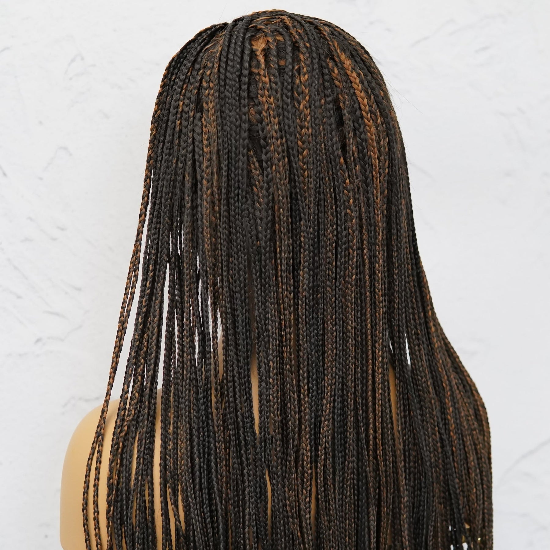 PHOENIX BROWN Braided 26" Lace Front Wig - Milk & Honey