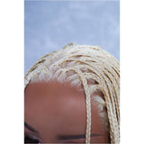 PHOENIX Ice Blonde Braided 26" Lace Front Wig - Milk & Honey