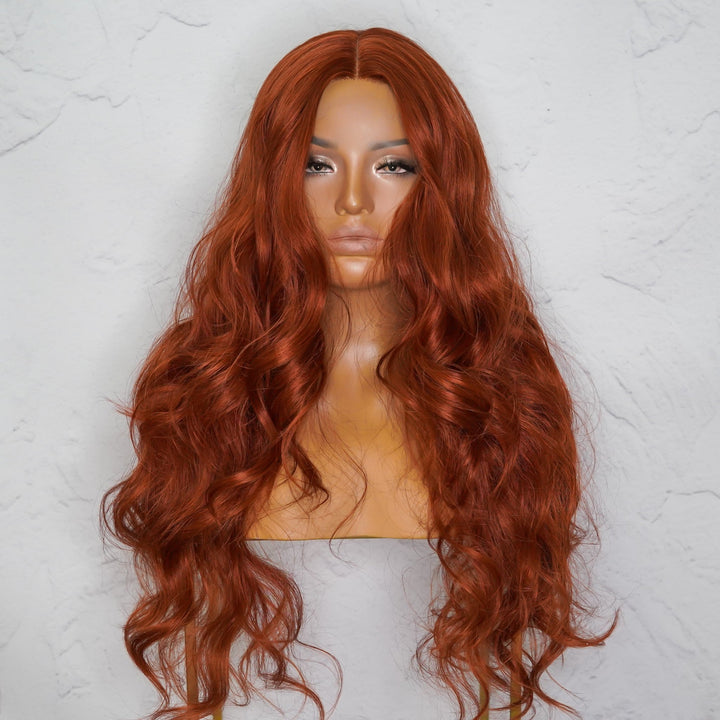 POLLY Auburn 30" Lace Front Wig - Milk & Honey
