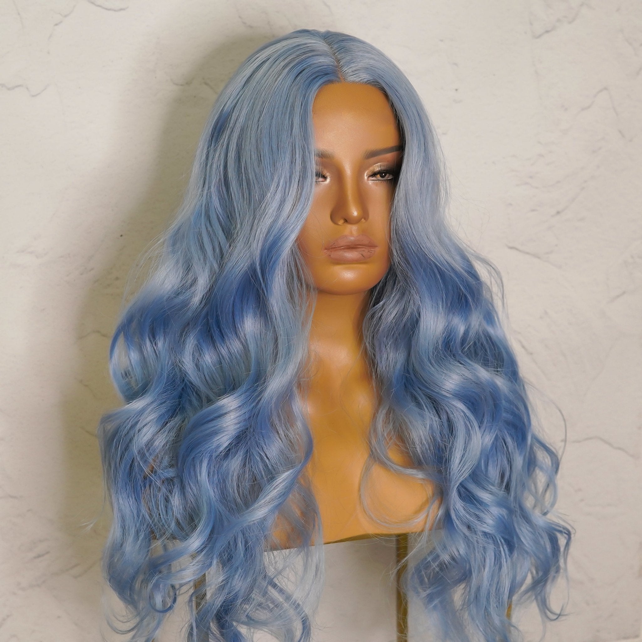 POLLY Blue 30&quot; Lace Front Wig - Milk &amp; Honey Wigs