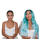 POLLY Ombre Blue 30" Lace Front Wig - Milk & Honey Wigs