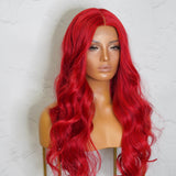 POLLY Red 30" Lace Front Wig - Milk & Honey