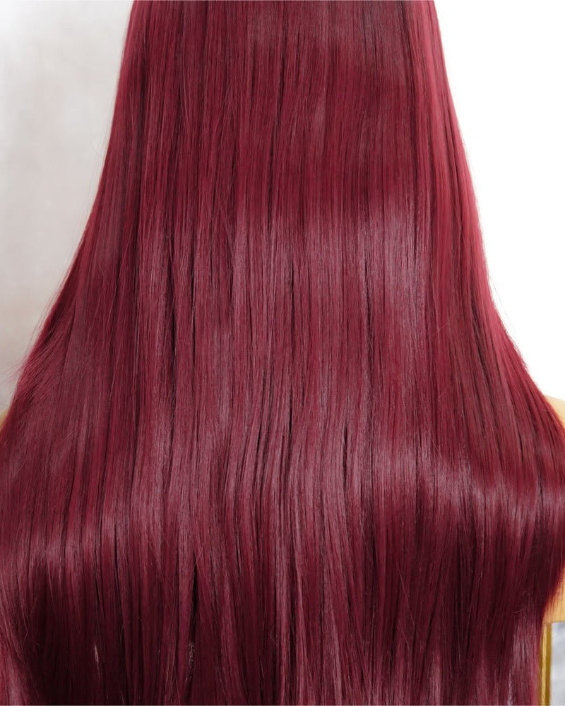 RACHEL 24" Cherry Red Lace Front Wig - Milk & Honey