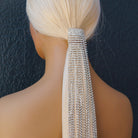 Rhinestone Ponytail Hair Chain - SILVER - Milk & Honey Wigs