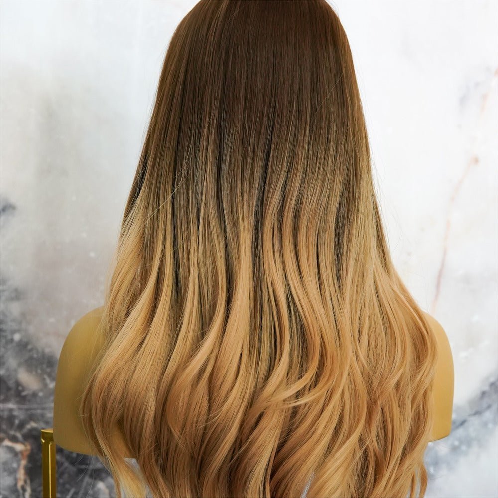 ROSA Brown Ombre Fringe Wig - Milk & Honey Wigs