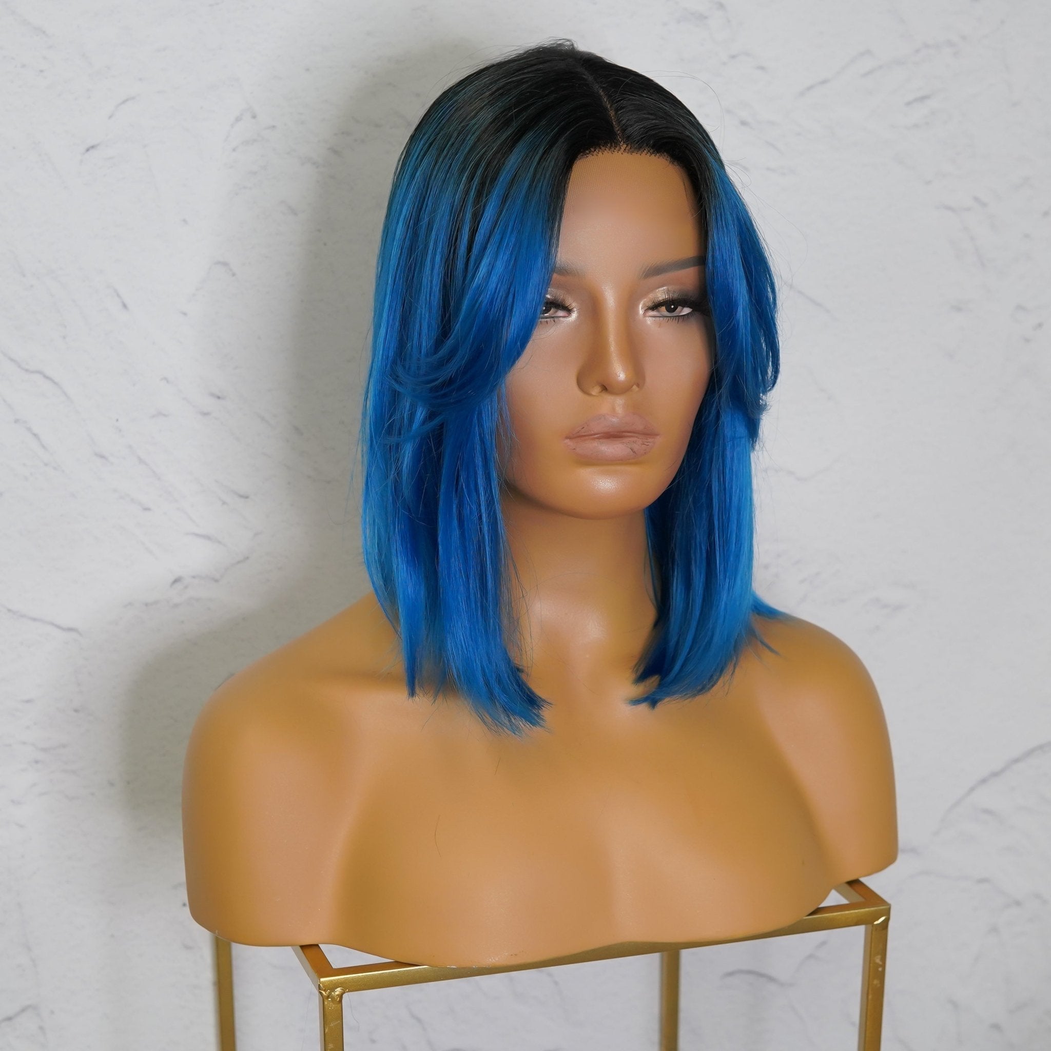 SABRINA Blue Lace Front Wig - Milk &amp; Honey Wigs