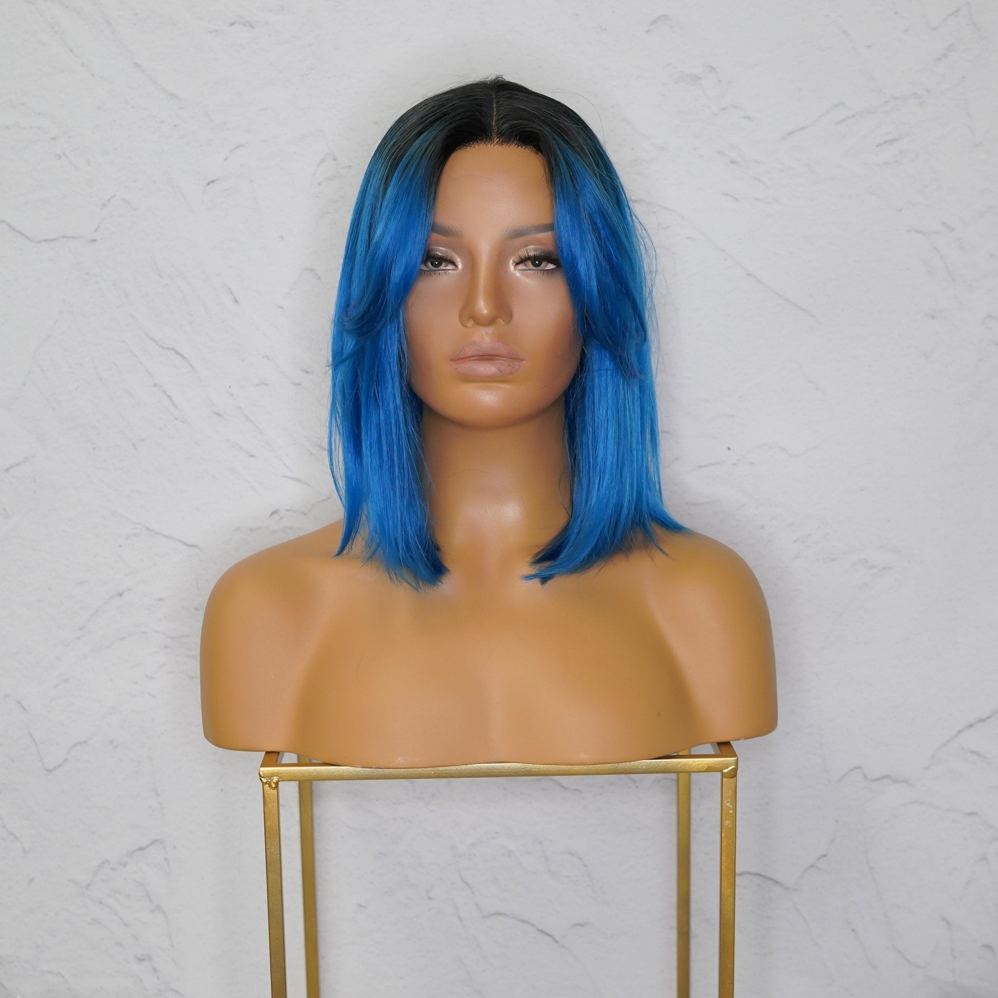 SABRINA Blue Lace Front Wig - Milk &amp; Honey Wigs