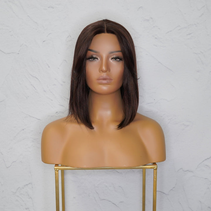 SABRINA Dark Brown Lace Front Wig - Milk & Honey