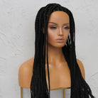 SAMPLE PHOENIX BLACK Braided 26" Lace Front Wig - Pre Cut Lace - Milk & Honey Wigs