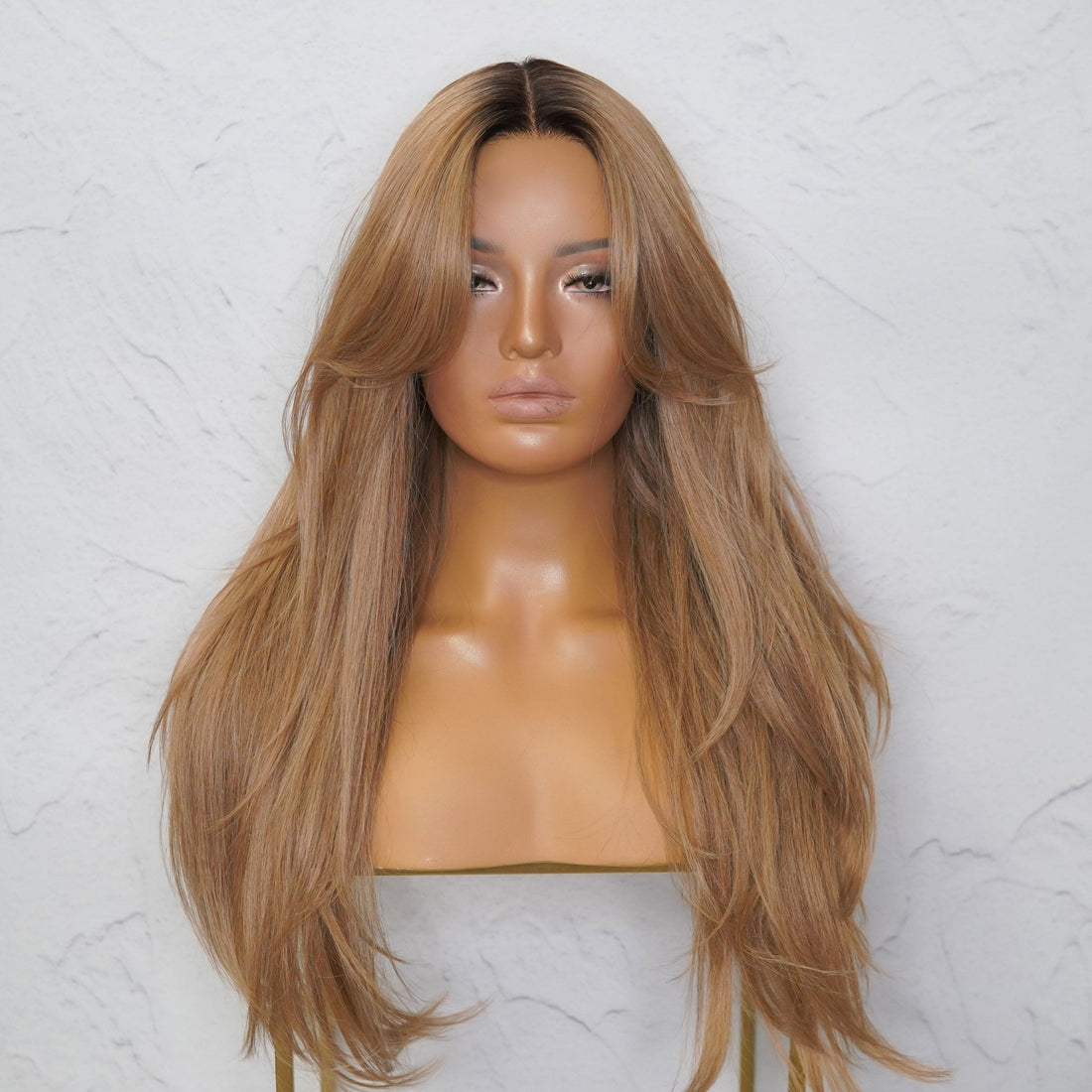 SELENE Caramel Lace Front Wig - Milk &amp; Honey Wigs