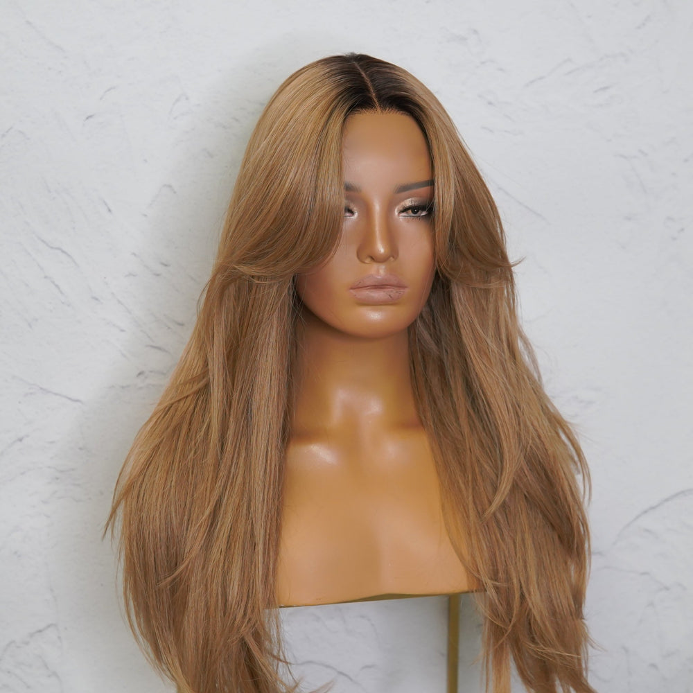 SELENE Caramel Lace Front Wig - Milk & Honey