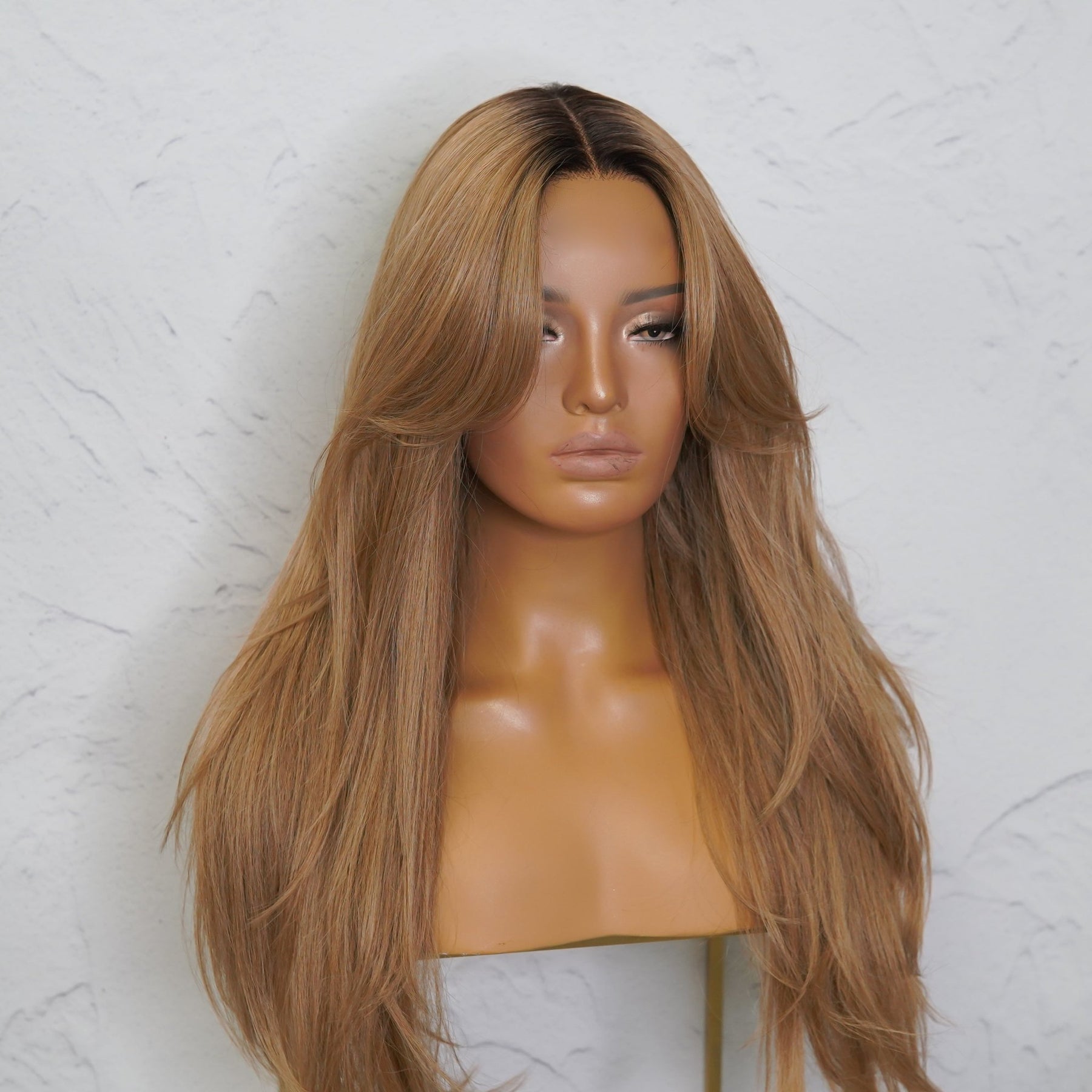 SELENE Caramel Lace Front Wig - Milk & Honey