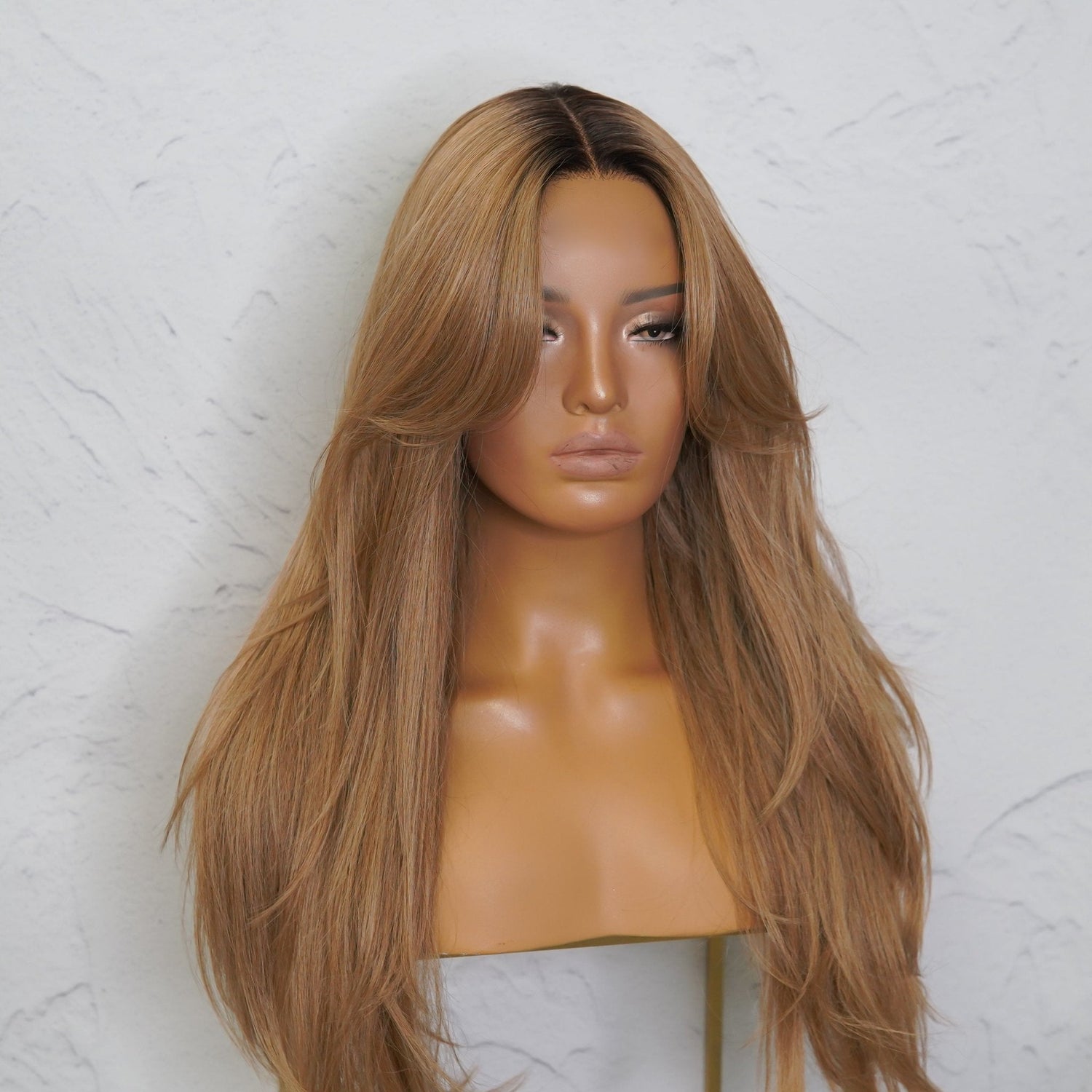 SELENE Caramel Lace Front Wig - Milk &amp; Honey Wigs
