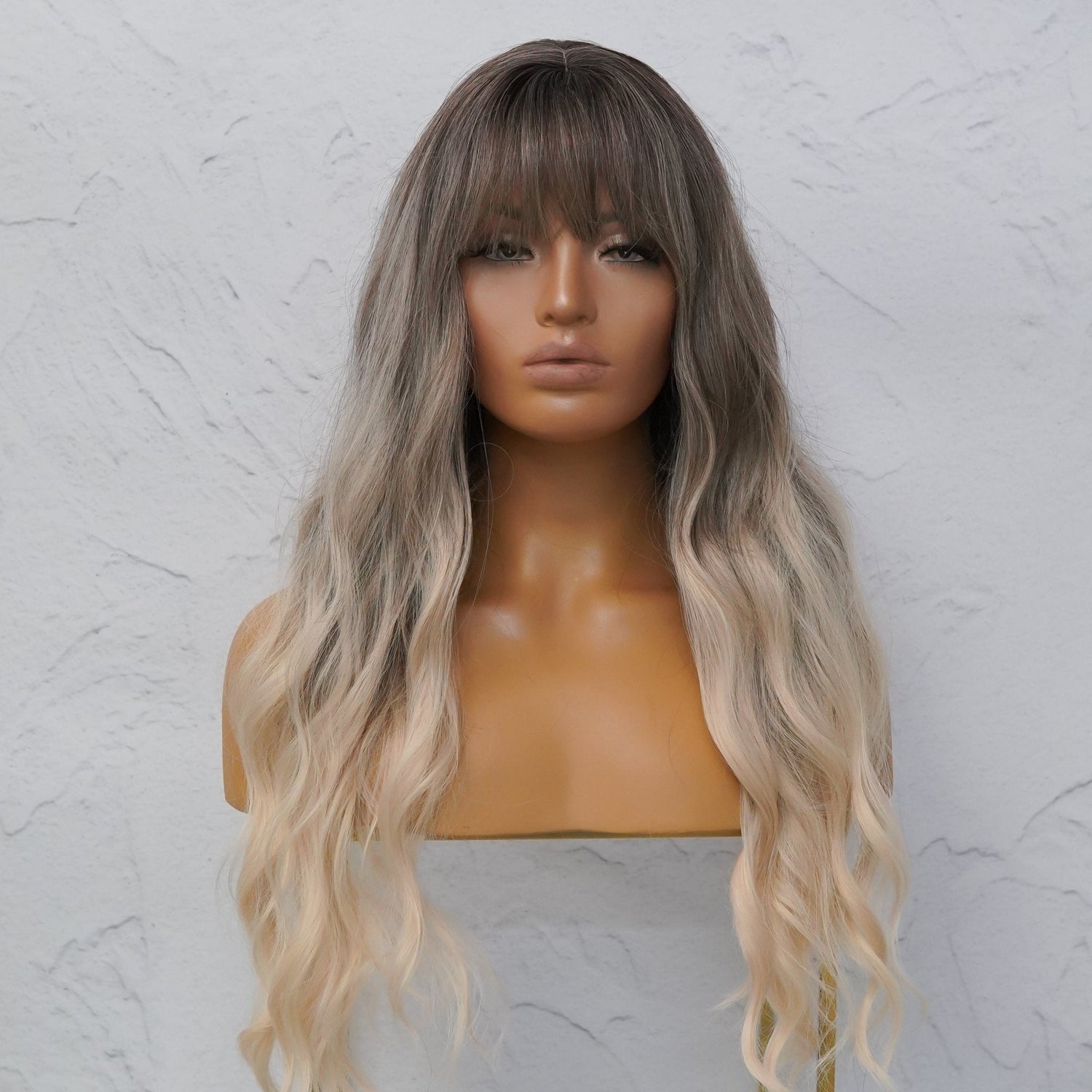 SHAKIRA Ombre Fringe Wig - Milk &amp; Honey Wigs