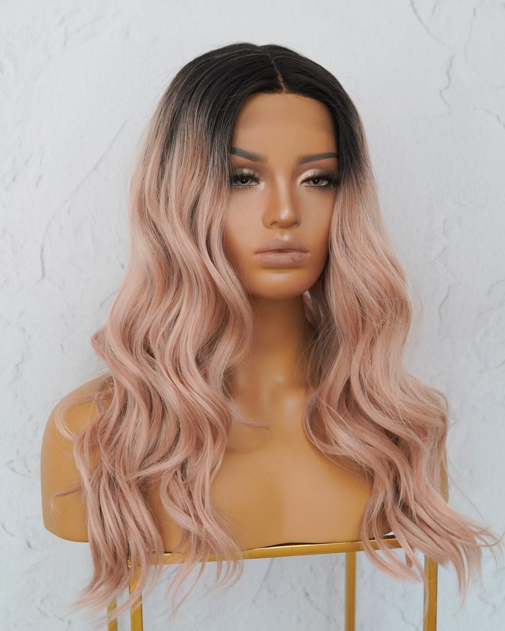 SIERA Ombre Dusty Pink Lace Front Wig - Milk & Honey
