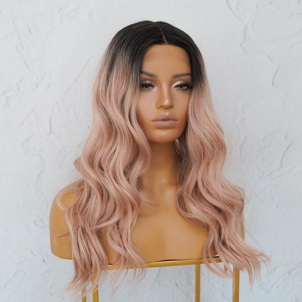 SIERA Ombre Dusty Pink Lace Front Wig - Milk & Honey