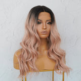 SIERA Ombre Dusty Pink Lace Front Wig - Milk & Honey