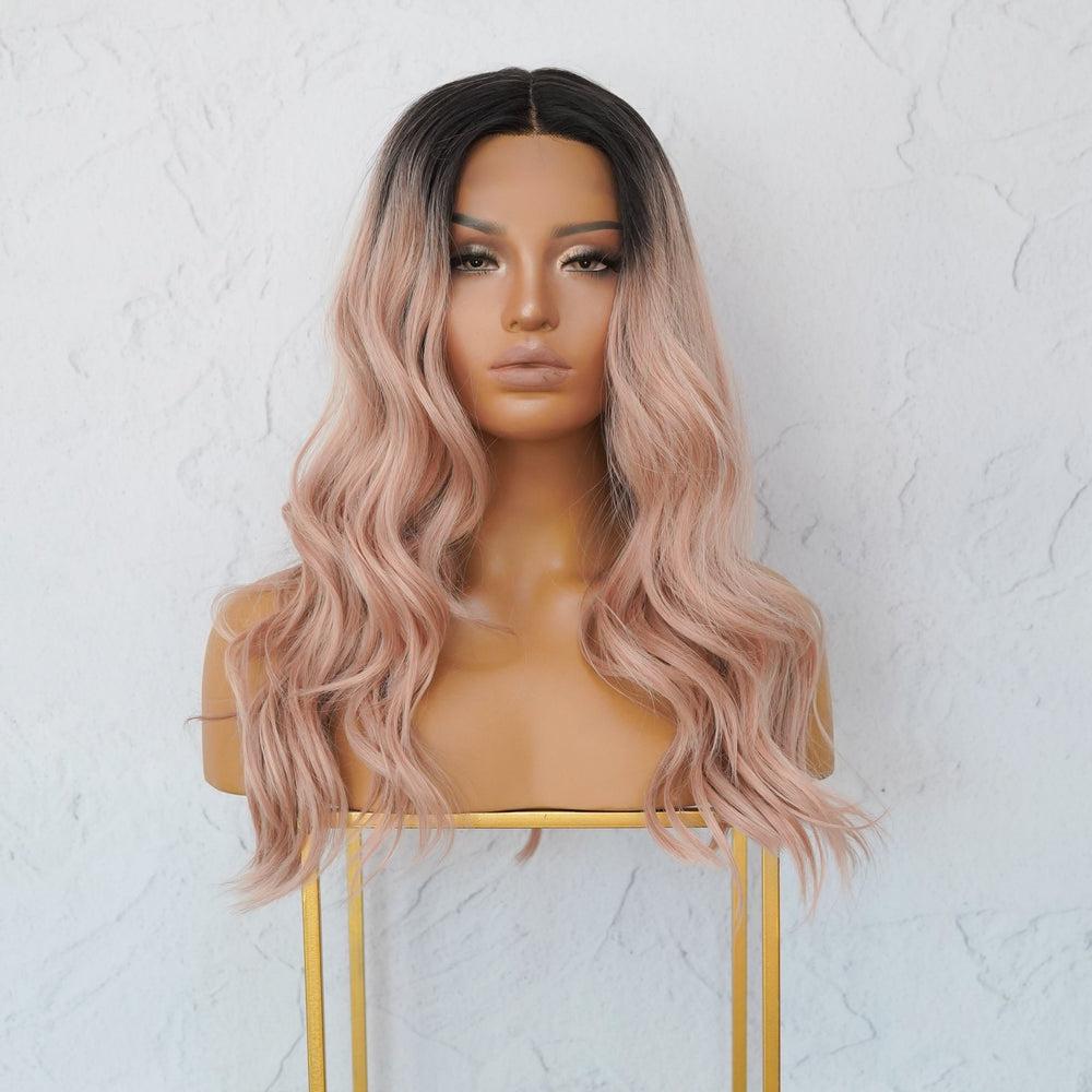 SIERA Ombre Dusty Pink Lace Front Wig - Milk & Honey