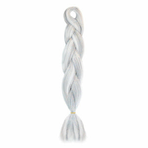 SILVER GLITTER BRAID HAIR 24" - Milk & Honey