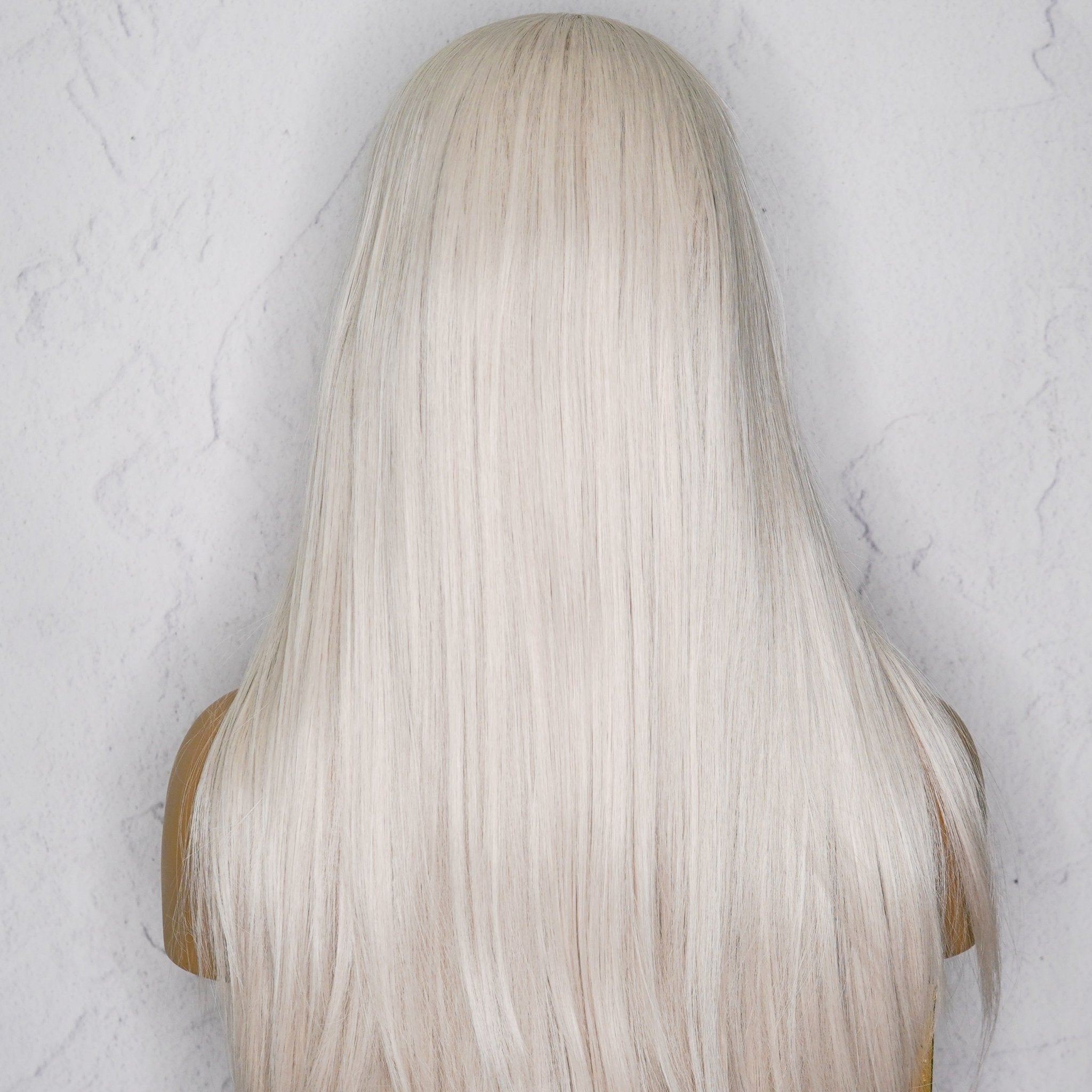 SLOAN Silver White Blonde Lace Front Wig - Milk &amp; Honey Wigs