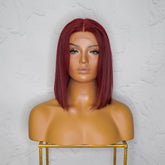 SPICE Red Human Hair Lace Front Wig - Milk & Honey Wigs