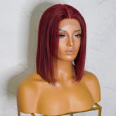 SPICE Red Human Hair Lace Front Wig - Milk & Honey Wigs