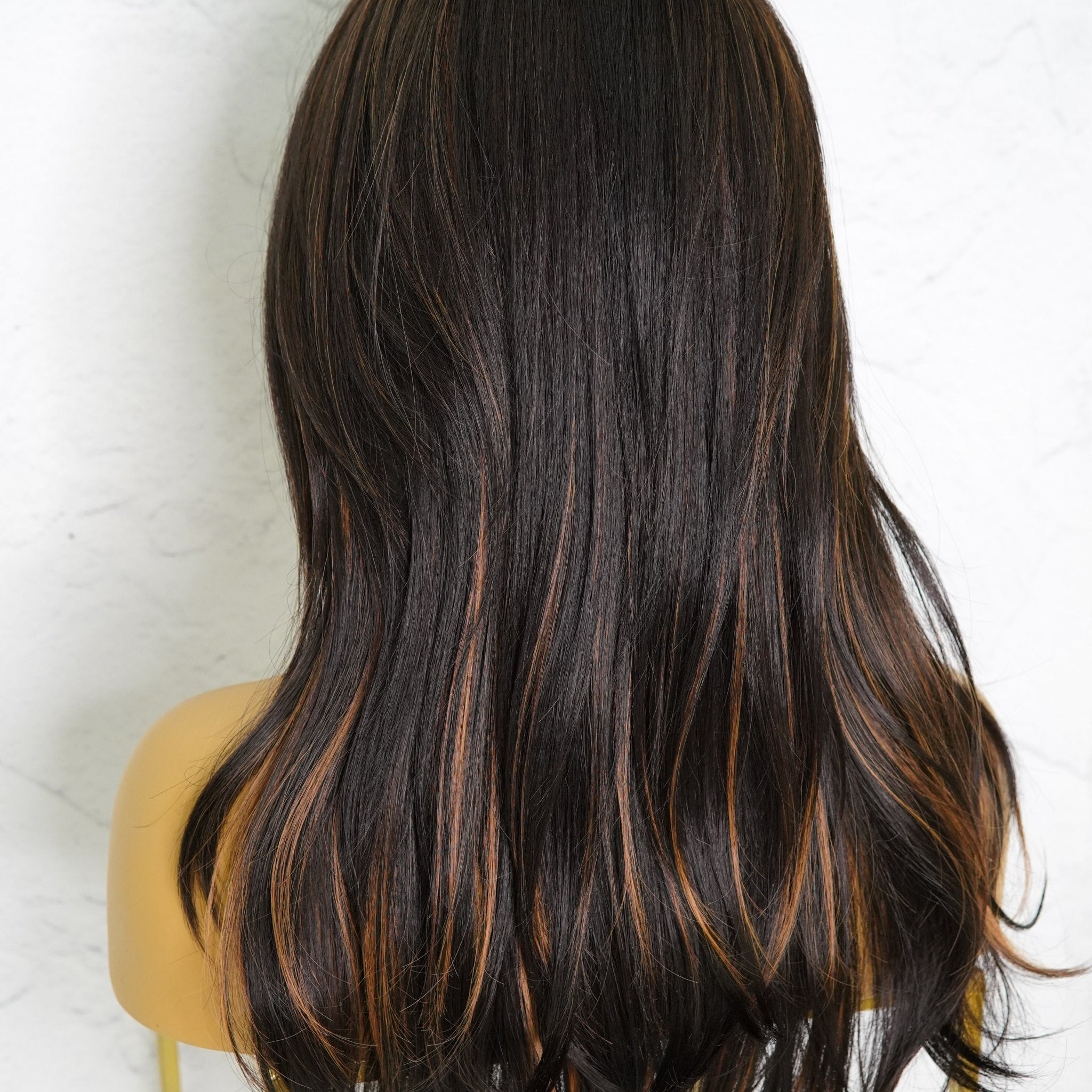 STEFANIE Black Fringe Wig - Milk &amp; Honey Wigs