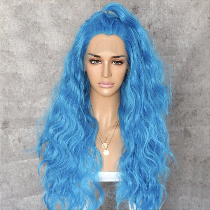 Stuntin' Blue Wavy 24" Lace Front Wig - Milk & Honey